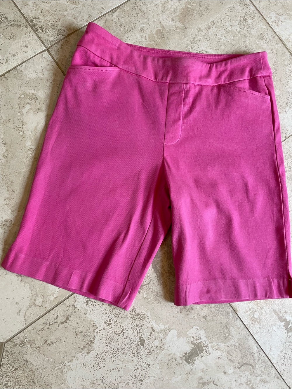 Women’s Hot Pink Stretch Bermuda Shorts
